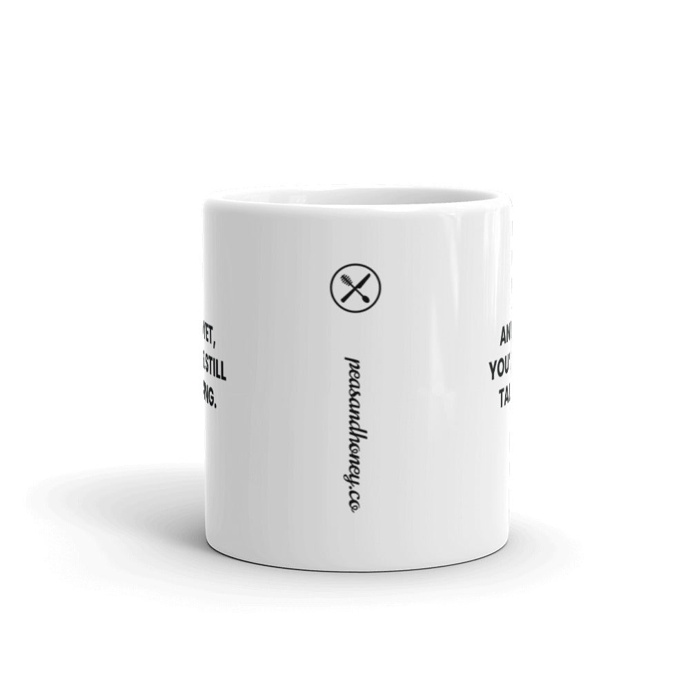 Andaz Press Coffee Mug, Run Like Your Phone Is at 1%, Cell Mobile Phone Battery Graphic, White